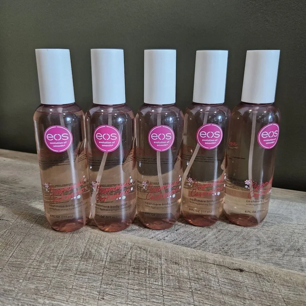 Lot Of 5 EOS 2025 Peppermint Cashmere Body Mist 6 Fl oz Brand New Set of Five
